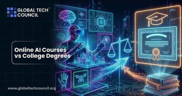 Online AI Courses vs College Degrees