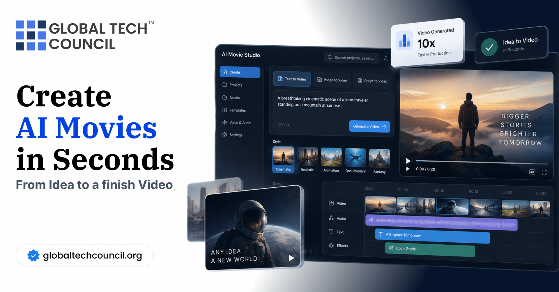 Create AI Movies in Seconds