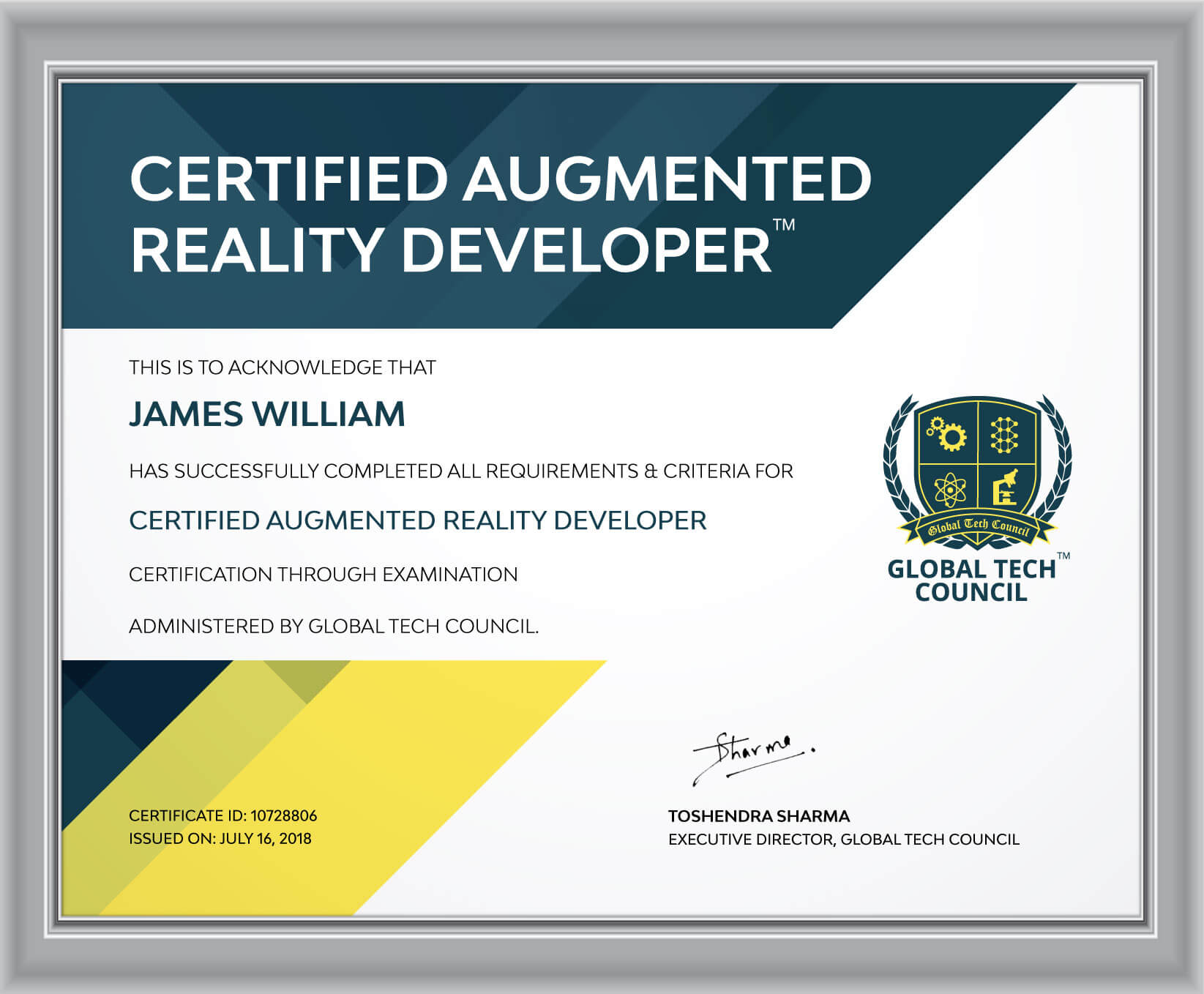 augmented reality developer, augmented reality certification, ar certification